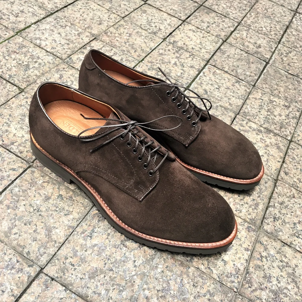 D9405 Brown Chocolate Suede — mouldedshoe